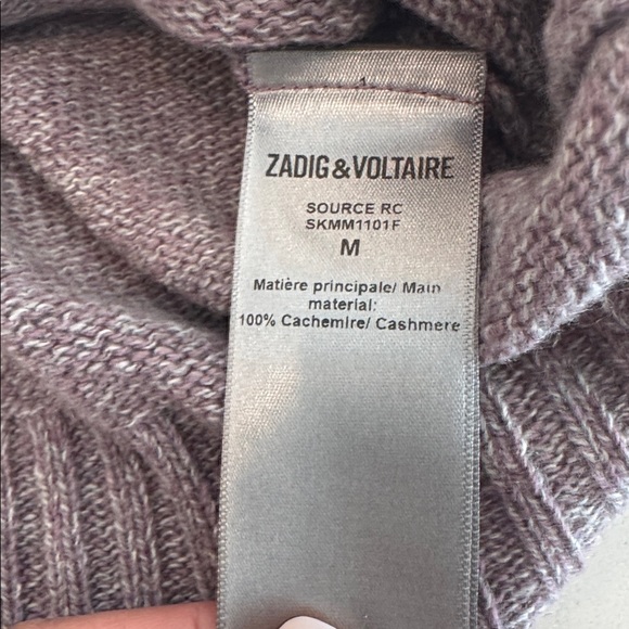 Authentic Zadig & Voltaire Mauve Crew Neck Sweater - Picture 8 of 10